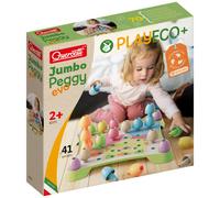 Quercetti Play Eco+ Jumbo Peggy Evo Pegs Mosaics Construction Stack Building Toy