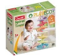 Quercetti Play Eco+ Spiral Tower Evo - 10 Pieces, Multi