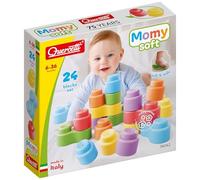 Quercetti Quercetti-4142 MOMY Soft Plastic Early Childhood Construction Toy, 24 Pieces, Multi-Colour