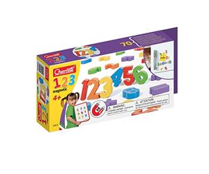 Quercetti Refill Numbers - Magnetic Numbers for Use on Quercetti Boards or Any Magnetic Surface, 48 Number Recognition Pcs for Ages 4+
