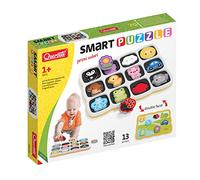 Quercetti Smart Puzzle First Words & Colours, Shapes & Colours, For Boys and Girls Ages 12 months +