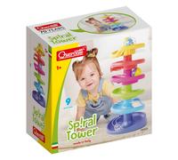 Quercetti 6501 Spiral Tower Marble Runs for Baby and Toddlers - STEM Educational Learning Toy, For Boys and Girls Ages 12 months+