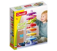 QUERCETTI Spiral Tower Super, kbaan voor kinderen met 7 spiralen en 1 stabiele b