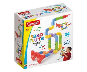 Quercetti Super Saxoflute Create Build Music Instrument Saxophone Flute Kids Toy