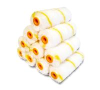 Quercos. Pack of 10 10 cm Acrylic Yellow Thread Paint Roller Paint Roller Radiator Roller