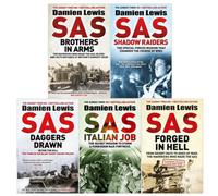 Quercus Damien Lewis 5 Books Collection Set (Sas Brothers In Arms, Sas Forged In Hell, Sas Daggers Drawn, Sas Shadow Raiders, Sas Italian