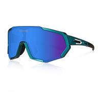 Queshark Cycling Glasses, Sports Sunglasses, Polarized Cycling Glasses with 3 Interchangeable Lenses | 29g TR90 Lightweight | UV400 Protection, for MTB, Cycling, Running, Driving, E-Bike