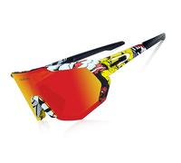 Queshark Cycling Glasses, TR90 Frame & UV400 Protection, Running Sunglasses Women Men with 3 Interchangeable Lenses, Polarized Sports Sunglasses for Driving Fishing Glof Baseball Running