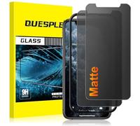 QUESPLE 2 Pack for iPhone 11 Pro/XS/X Matte Privacy Screen Protector 5.8-Inch, 28°Anti-Spy Matte Tempered Glass Film, Anti-Fingerprint, Anti-Glare Matte Screen, Military-Grade Protection