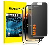QUESPLE 2 Pack for iPhone 14 Pro Max Matte Privacy Screen Protector 6.7-Inch, 28°Anti-Spy Matte Tempered Glass Film, Anti-Fingerprint, Anti-Glare Matte Screen, Military-Grade Protection
