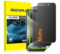 QUESPLE 2 Pack for iPhone 15 Pro Max Matte Privacy Screen Protector 6.7-Inch, 28°Anti-Spy Matte Tempered Glass Film, Anti-Fingerprint, Anti-Glare Matte Screen, Military-Grade Protection