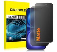 QUESPLE 2 Pack for iPhone 16 Plus Matte Privacy Screen Protector 6.7-Inch, 28°Anti-Spy Matte Tempered Glass Film, Anti-Fingerprint, Anti-Glare Matte Screen, Military-Grade Protection