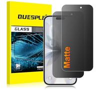 QUESPLE 2 Pack for iPhone 17 Matte Privacy Screen Protector 6.3-Inch, 28°Anti-Spy Matte Tempered Glass Film, Anti-Fingerprint, Anti-Glare Matte Screen, Military-Grade Protection