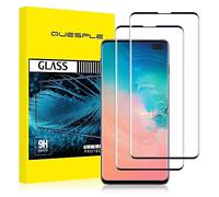 QUESPLE for Samsung Galaxy S10 Plus Screen Protector [2 Pack], HD Fingerprint unlock Full Coverage Galaxy S10 Plus Tempered Glass Screen Protector Film, Anti-Scratch/High Sensitivity/Case Friendly