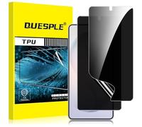 QUESPLE for Samsung Galaxy S26 Plus Privacy Screen Protector [2 Pack], Anti-Spy Support Fingerprint Unlock Galaxy S26 Plus Screen Protector Film, Full Coverage Flexible TPU Protector