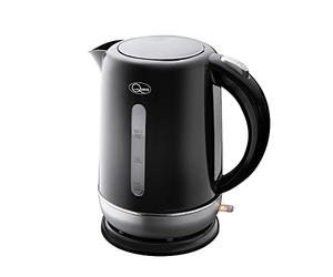 Quest 1.5L Fast Boil Kettles with Spout Filter and Water Level Indicator / 360 Degree Kettle Base/Cord Storage/Removable & Washable Spout Filter / 2 Colours (Black/Silver)