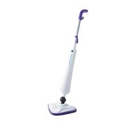 Quest 1300W Steam Mop Cleaner - 20s Fast-Heat, Kills 99.9 % Bacteria, 180° Swivel Triangular Head, 350ml Tank & 5m Cord - Lightweight Chemical Free Sanitiser for Hard Floors, Laminate & Carpets