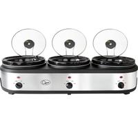 Quest 16530 3 Pot Electric Slow Cooker, Buffet Server & Food Warmer