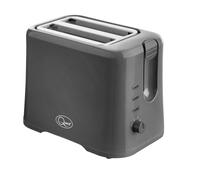 Quest 34889 2 Slice Toaster/Variable Browning Control/Reheat and Defrost/Crumb Tray and Cord Storage, Grey, 870W