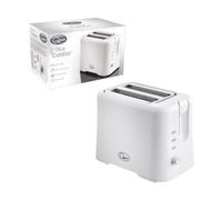 Quest 2 Slice Toaster White - Compact Electric Toaster With Defrost - Reheat & Browning Control - Bread Toaster With Crumb Tray