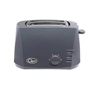 Quest 2 Slice Toasters with Extra Wide Slots / 6 Browning Levels/Reheat & Defrost/Crumb Tray & Cord Storage / 800W (Grey)