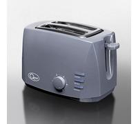 Quest 2 Slice Toasters with Extra Wide Slots / 6 Browning Levels/Reheat & Defrost/Crumb Tray & Cord Storage / 800W (Grey)