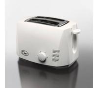 Quest 2 Slice Toasters with Extra Wide Slots / 6 Browning Levels/Reheat & Defrost/Crumb Tray & Cord Storage / 800W (White)