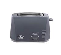 Quest 2 Slice Toasters with Extra Wide Slots / 6 Browning Levels/Reheat & Defrost/Crumb Tray & Cord Storage / 800W (Grey)