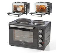 Quest 26 Litre Countertop Mini Oven with Twin Hobs / Includes Rotisserie