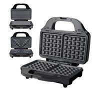 Quest 3-In-1 Waffle Maker, Sandwich Toaster & Panini Grill