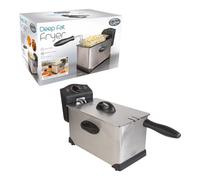 QUEST 35140 Deep Fryer - Black & Silver, Silver/Grey,Black