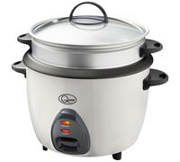 Quest 500W Rice Cooker & Steamer with Keep Warm Function, 1.5L/Non-Stick Inner Pot/Cooks Rice & Makes Healthy Steamed Vegetables/Includes Spatula & Measuring Cup