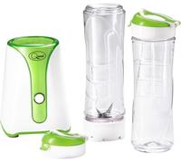Quest 34009 Personal Blender & Smoothie Maker / 2 600ml Portable Bottles / Green