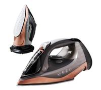 Quest 34149 Cordless Steam Iron / 2400W Electric Iron/Ceramic Soleplate/Self-Cleaning/Quick Heat-Up/Adjustable Temperature & Steam Output / 350ml Water Tank