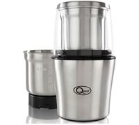 Quest 34170 Electric Wet and Dry Grinder/One Touch Operation/Coffee, Spices, Nuts, Fruit, Vegetables, Sauces, Salsa, Dips / 80g Capacity / 2 x Interchangeable Stainless Steel Blades