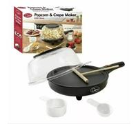 Quest 34400 2-In-1 Popcorn And Crepe Maker Batter Spreader 800W Non-Stick Plate