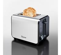 Quest 2-Slice Wide Slot Stainless Steel Toaster, Silver