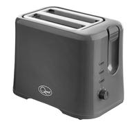 Quest 34889 2 Slice Toaster/Variable Browning Control/Reheat and Defrost/Crumb Tray and Cord Storage, Grey, 870W