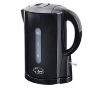 Quest 35039 1 Litre Kettle | Compact Design | Spout Filter | Water Level Indicator | BPA Free | Black