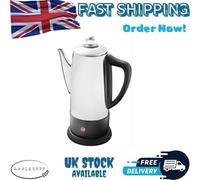 Quest 35200 Electric Coffee Percolator / 1.8l Stainless Steel Filter Coffee...