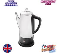 Quest 35200 Electric Coffee Percolator / 1.8l Stainless Steel Filter Coffee...
