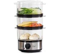Quest 35220 3 Tier Electric Food Steamer / 7.2L / 3 Stackable Cooking Baskets &