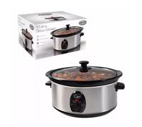 Quest 35270 Stainless Steel Slow Cooker | 3.5 L | Low Wattage Camping | 200 W