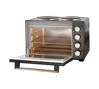 Quest 35379 26L Mini Oven & Rotisserie Grill With Additional Twin Hotplates