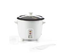 Quest 35530 0.8L Rice Cooker/Up to 4 Servings/Non-Stick Removable Bowl/Keep Warm Functionality/Includes Measuring Cup & Spatula/Cook White or Brown Rice, Porridge and more