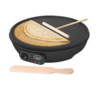 Quest 35540 Electric Pancake & Crepe Maker - Extra Large Cooking Surface - Non Stick, Easy To Clean - Includes Utensils