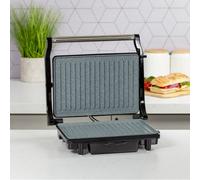 Quest Deluxe Health Grill & Panini Press Marble Coated - Silver | TJ Hughes