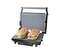 Quest Deluxe Health Grill & Panini Press Marble Coated - Silver | TJ Hughes
