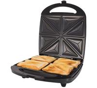 Quest 35990 4 Portion Non-Stick Toastie Maker/Easy to Clean/Student Essentials for University Kitchen