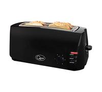 Quest 4 Slice Toaster with 6 Settings 1400W Black